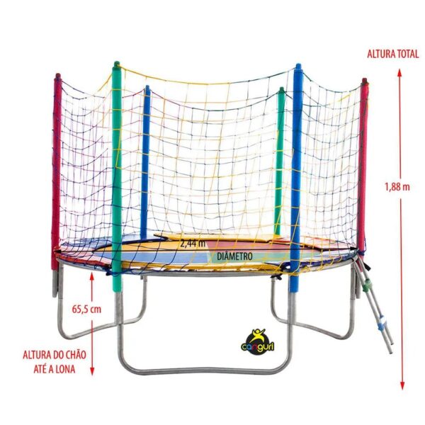 Cama Elástica Nacional - 2.50 M -