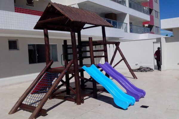 Playground em Eucalipto Tratado - Ap. Gyn - Fibras e Metais - Imagem 3
